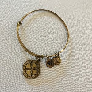 Alex and Ani Gold Infinite Love Daughter Charm Bracelet Bangle